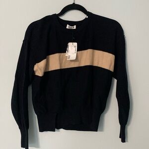 SONIA sweater tan and black